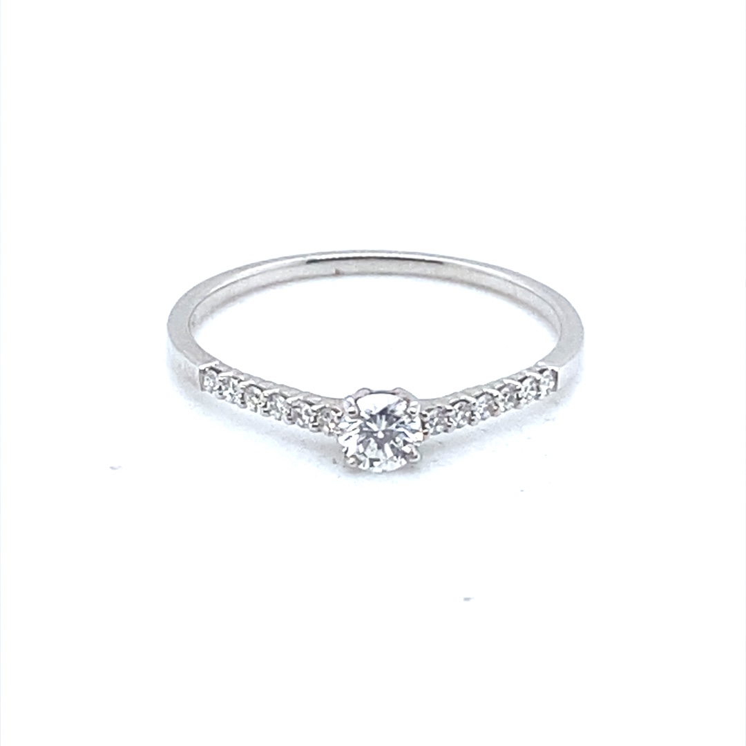 Brillantring 750 Weißgold – Bild 2