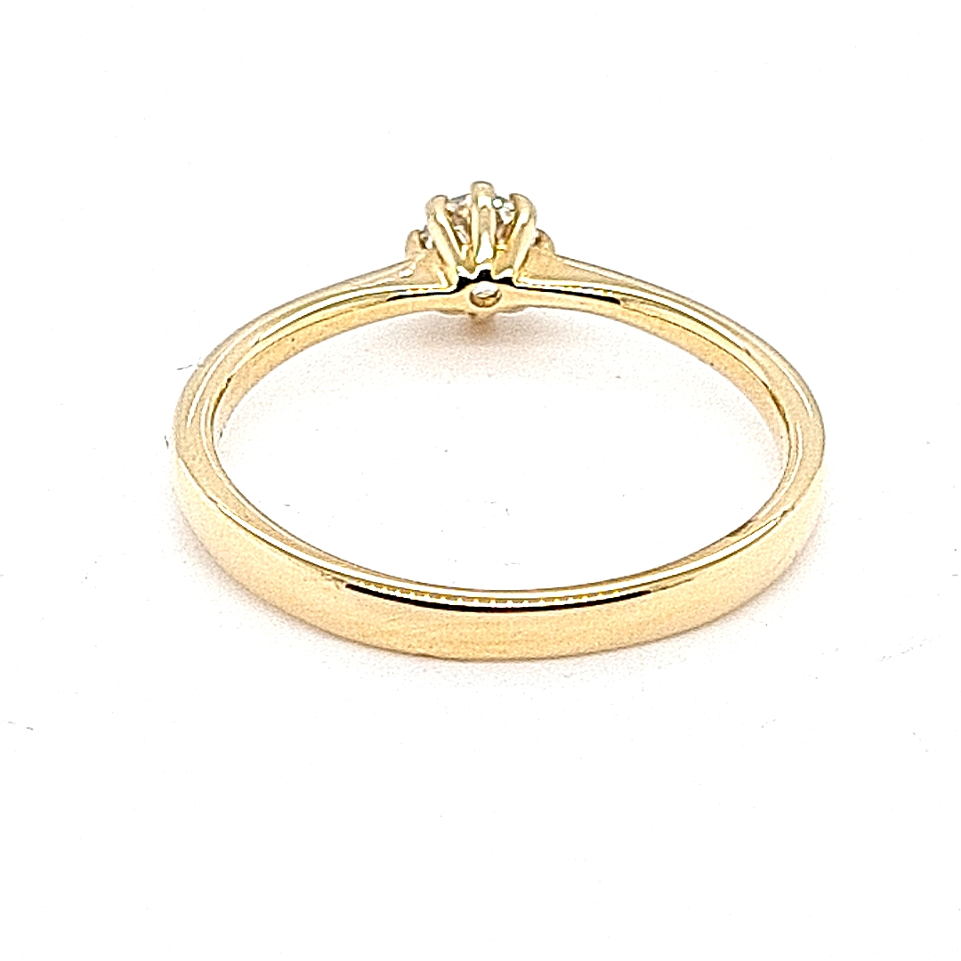 Solitärring 585 Gelbgold – Bild 10