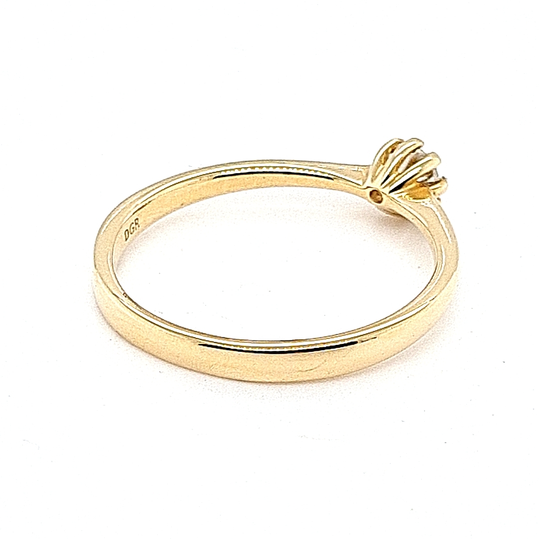 Solitärring 585 Gelbgold – Bild 11