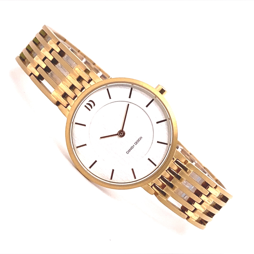 Danish Design Judi Damenuhr Titan vergoldet