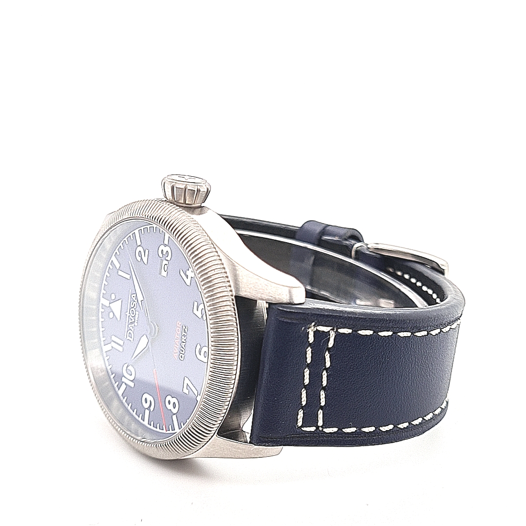 Davosa Aviator Quartz Blau – Bild 3