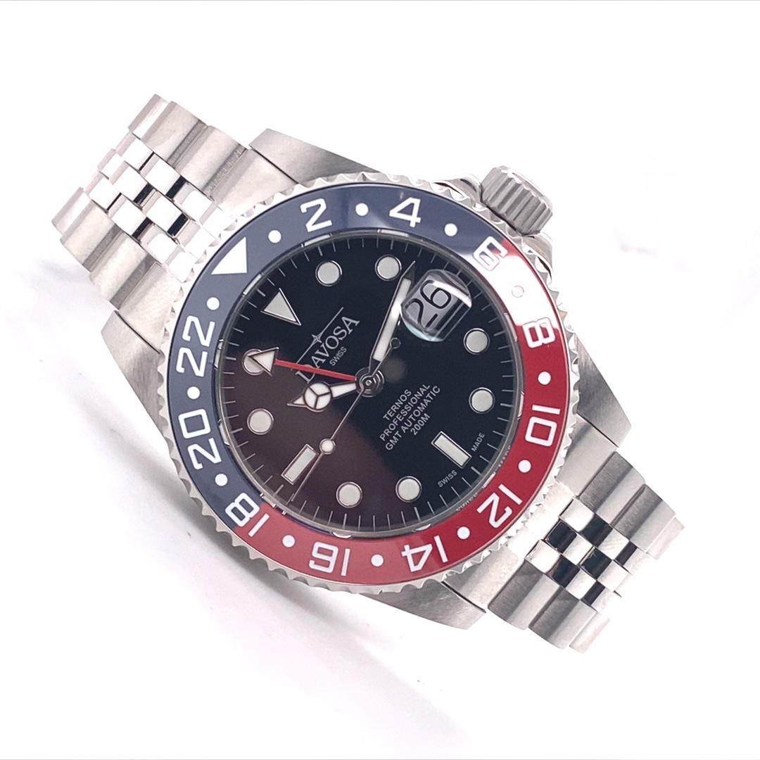 Davosa Ternos Professional TT GMT Rot-Blau 42mm