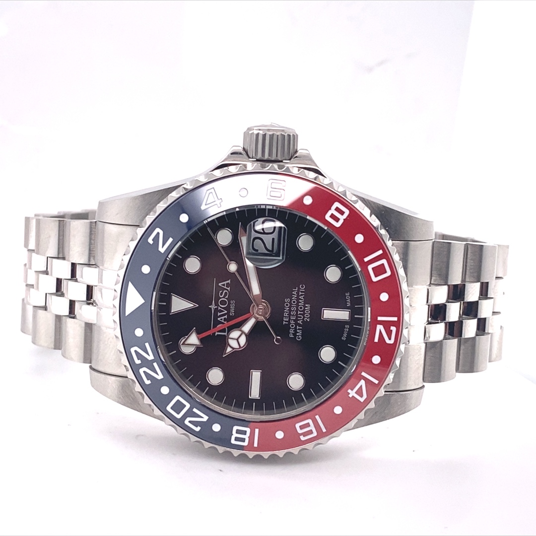 Davosa Ternos Professional TT GMT Rot-Blau 42mm – Bild 4
