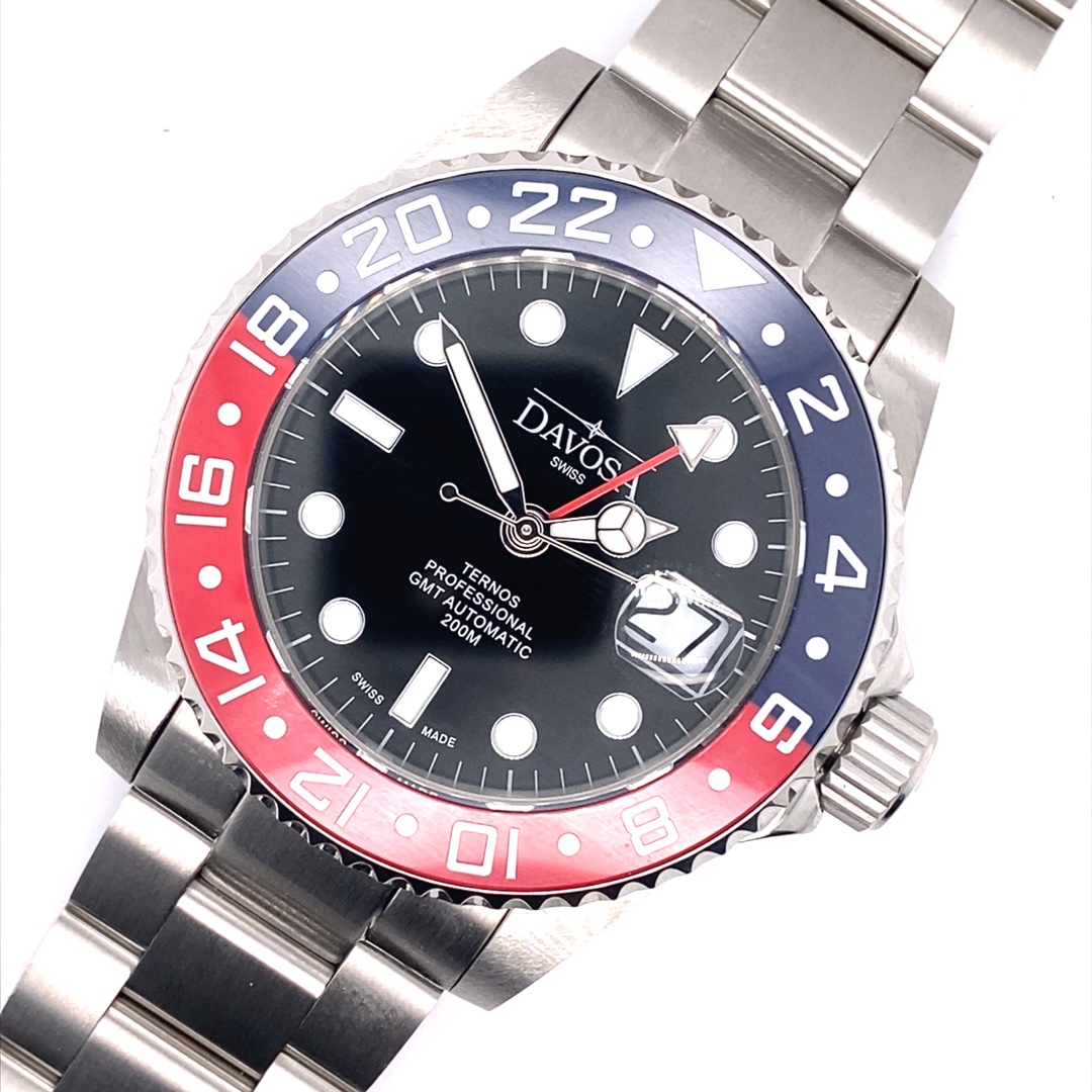 Davosa Ternos Professional TT GMT Blau-Rot 42mm – Bild 14