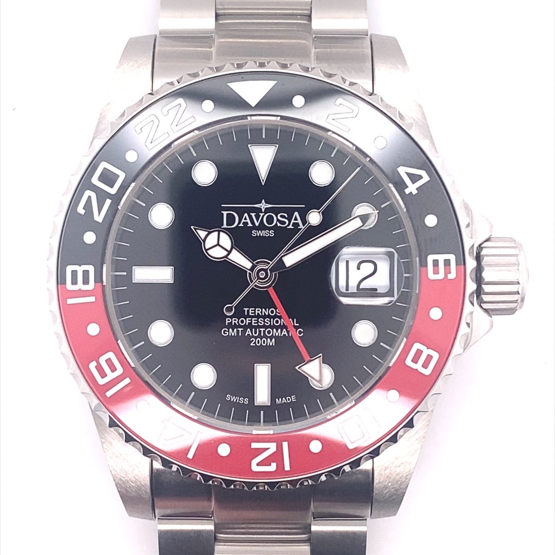 Davosa Ternos Professional TT GMT 42mm Rot-Schwarz – Bild 16