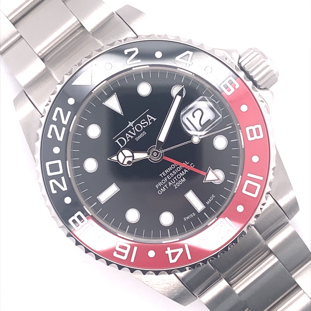 Davosa Ternos Professional TT GMT 42mm Rot-Schwarz – Bild 18