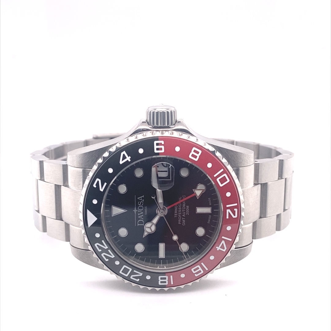 Davosa Ternos Professional TT GMT 42mm Rot-Schwarz – Bild 5