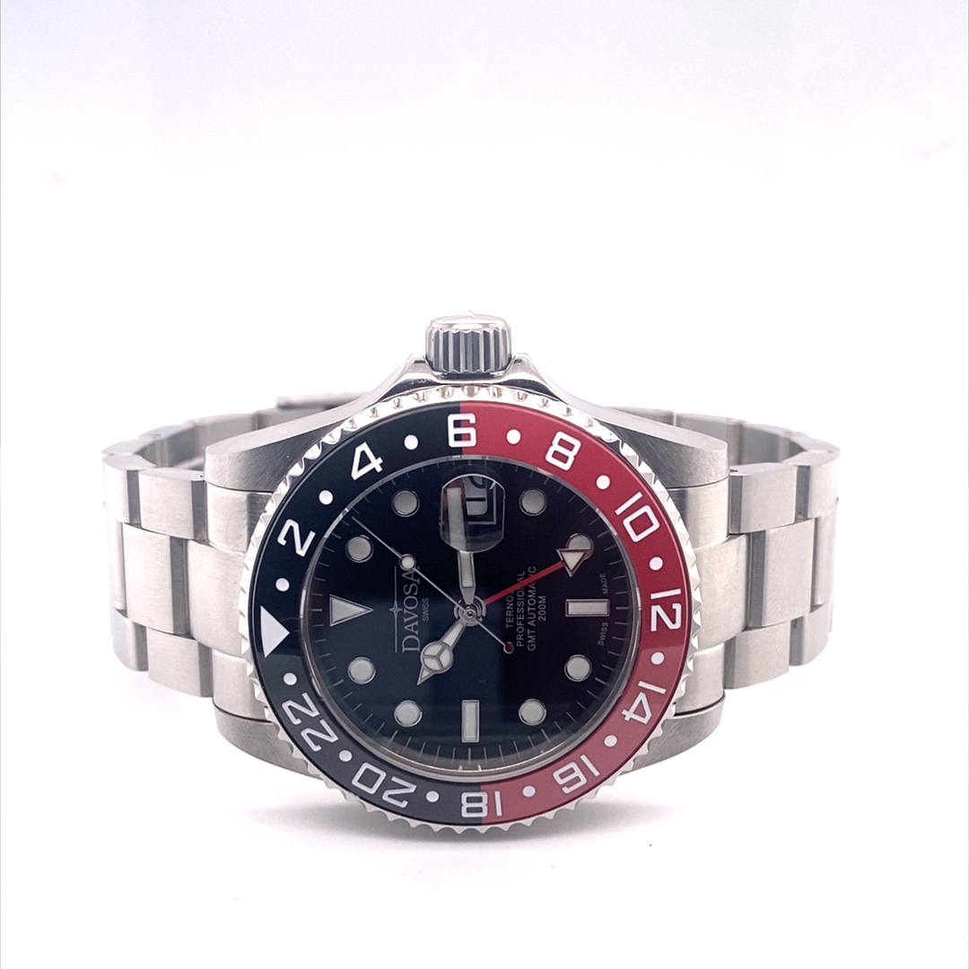 Davosa Ternos Professional TT GMT 42mm Rot-Schwarz – Bild 6