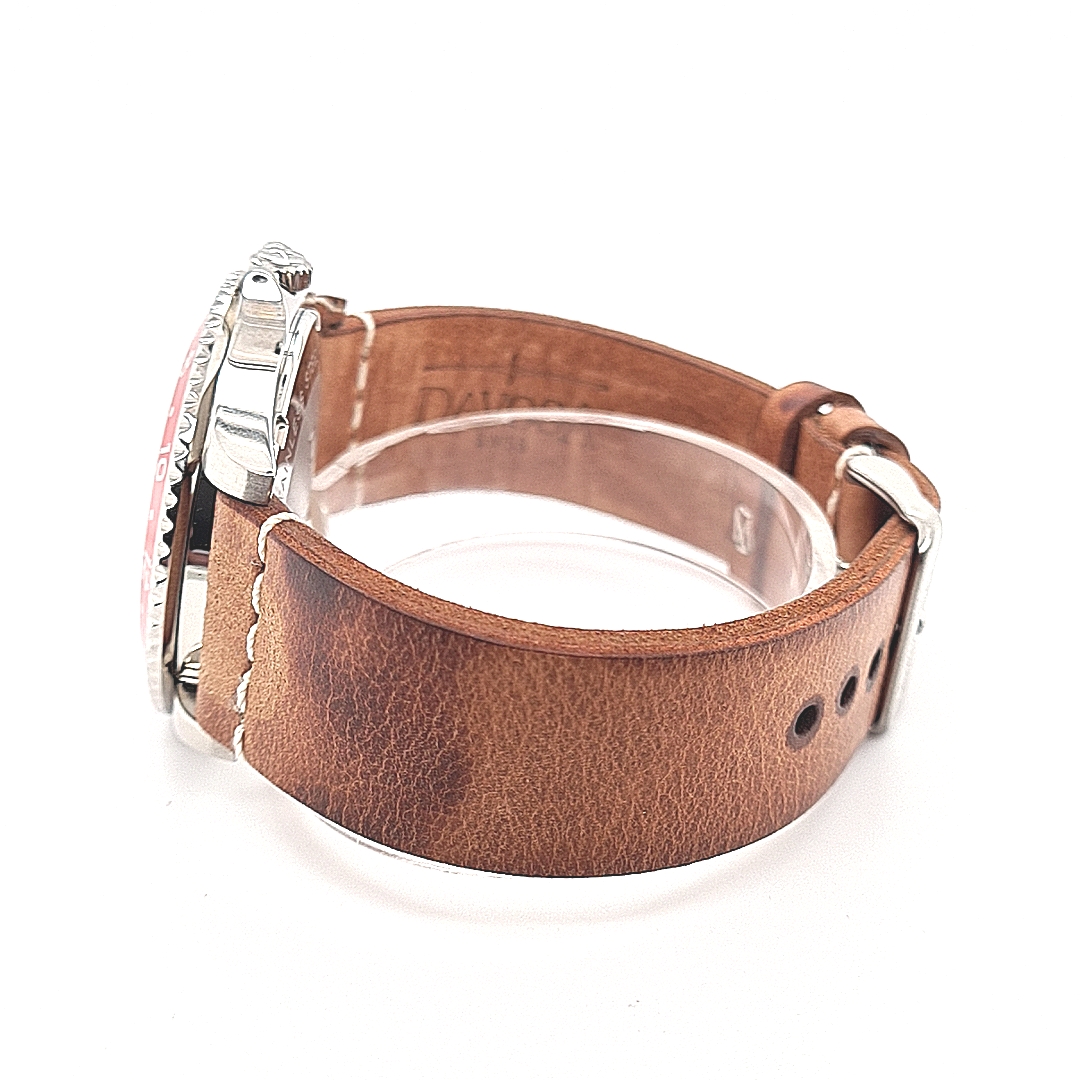 Davosa Vintage Diver Rot Blau Quartz – Bild 5