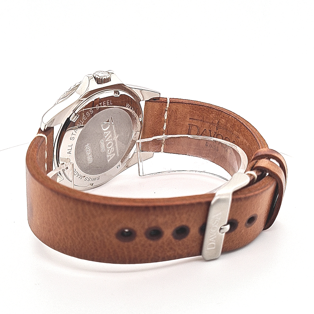 Davosa Vintage Diver Rot Blau Quartz – Bild 6