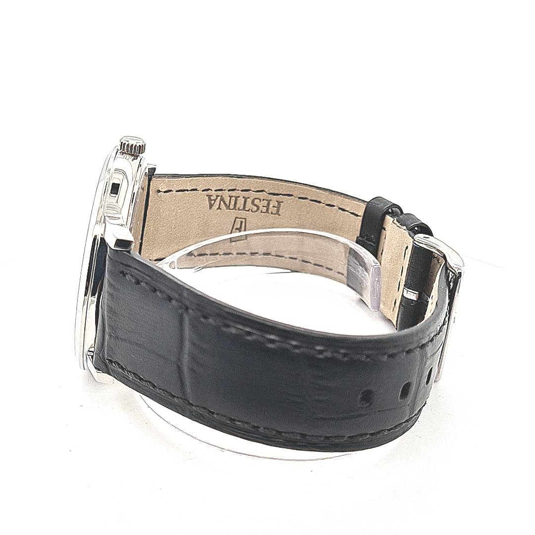 Festina Swiss Made Herrenuhr mit Lederband – Bild 4