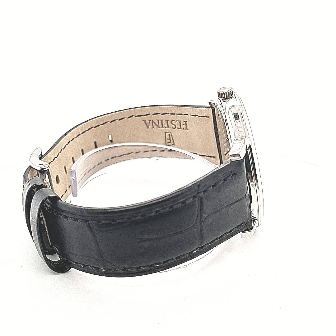 Festina Swiss Made Herrenuhr mit Lederband – Bild 8