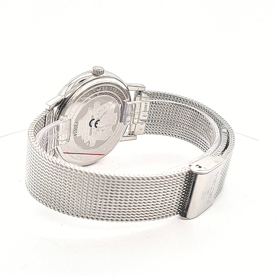 Festina Swiss Made Herrenuhr mit Milanaiseband – Bild 5