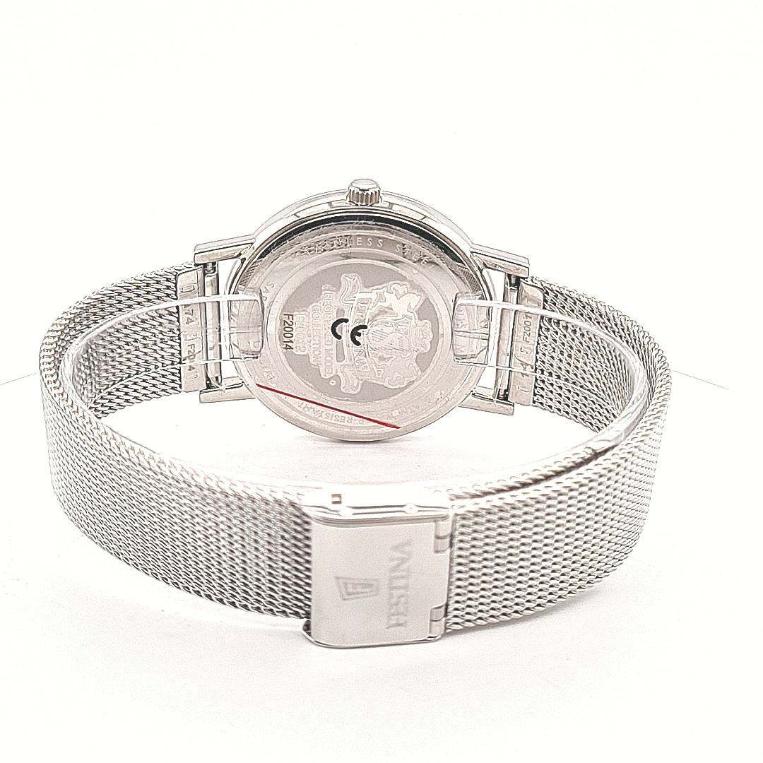 Festina Swiss Made Herrenuhr mit Milanaiseband – Bild 6