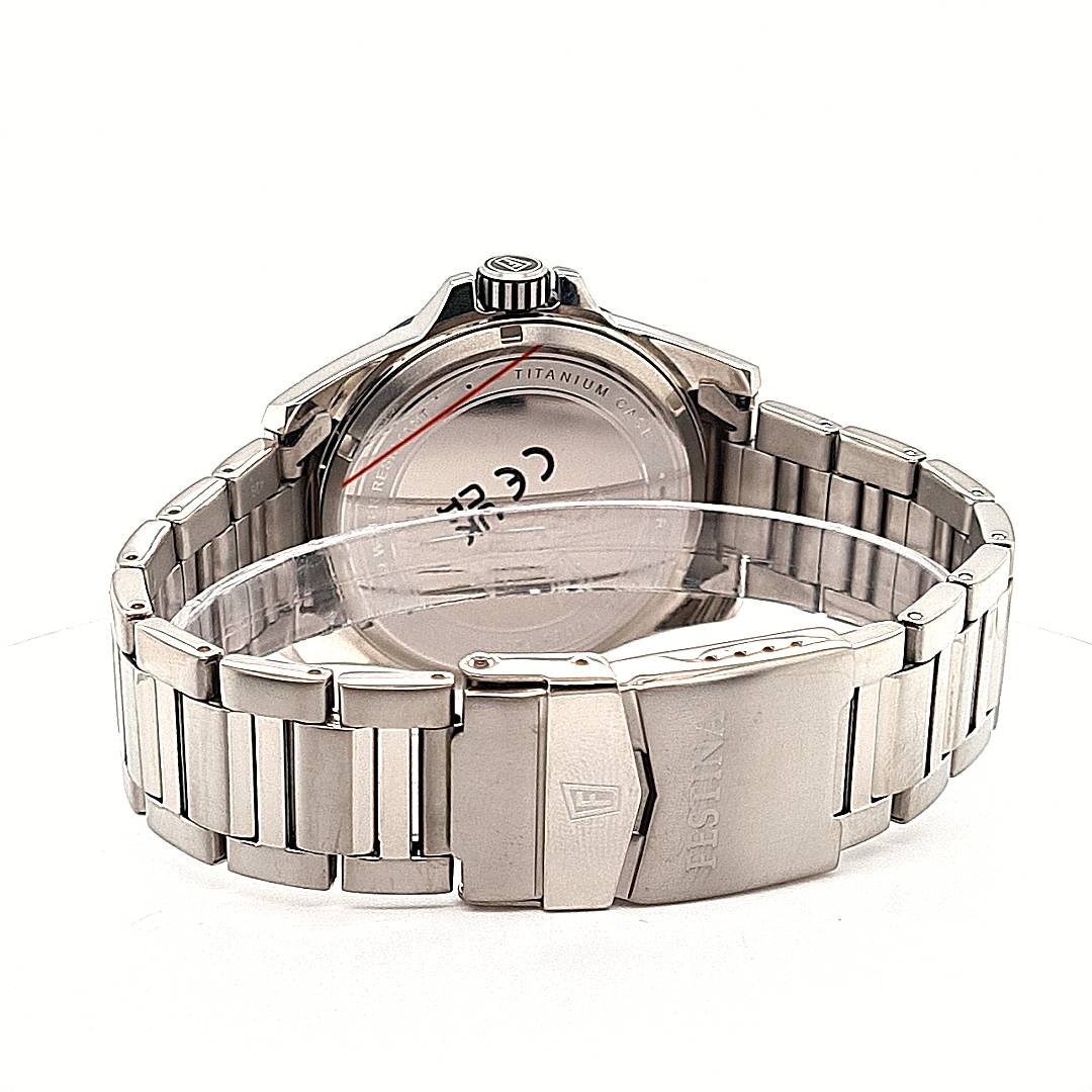 Festina Herrenuhr Titan Blau – Bild 4