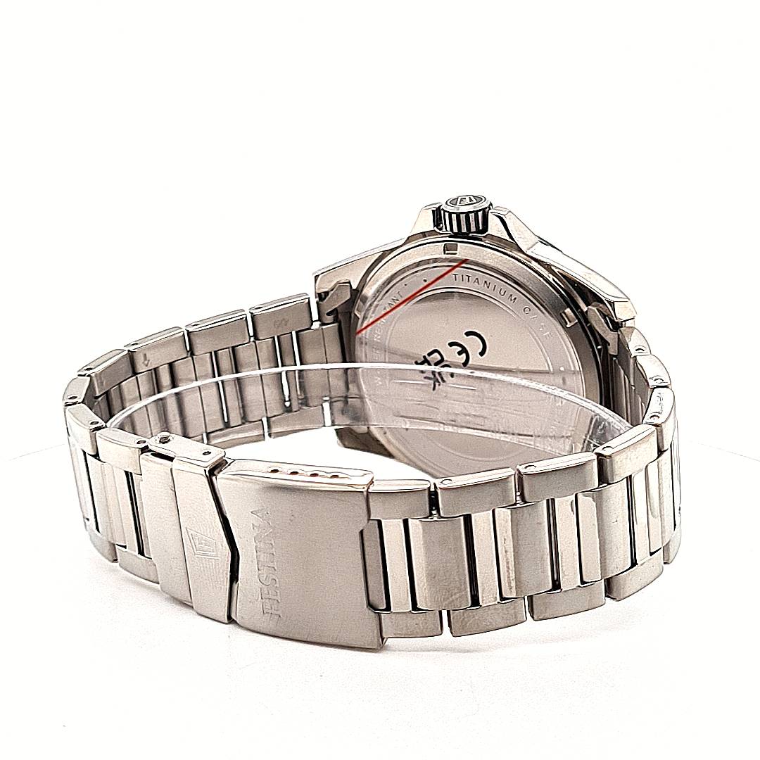 Festina Herrenuhr Titan Blau – Bild 5