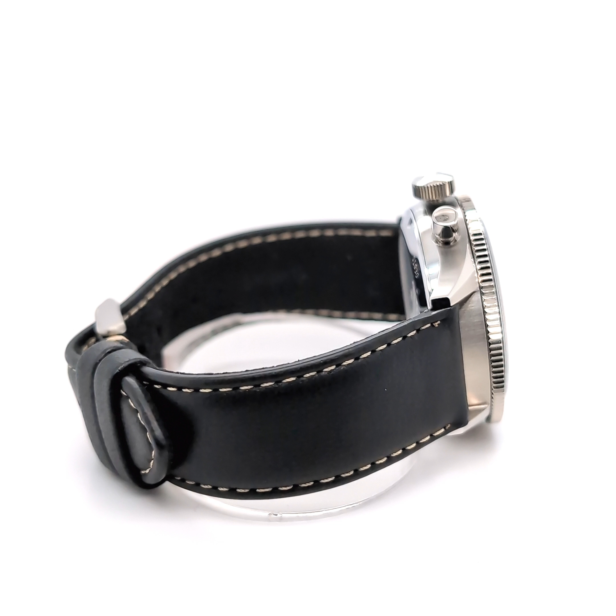 Hanhart 415 ES Panda 39 Lederband Handaufzug – Bild 13