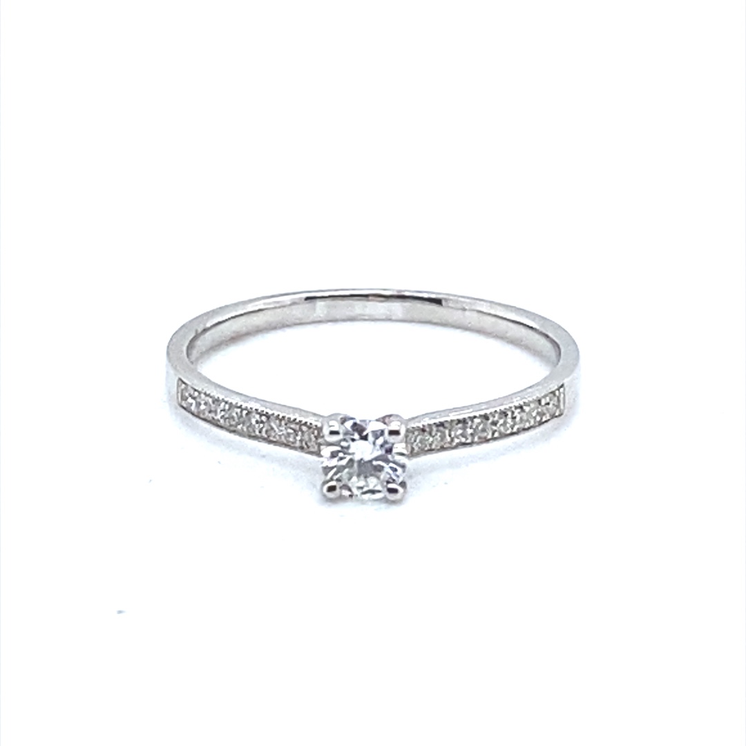 Brillantring 750 Weißgold