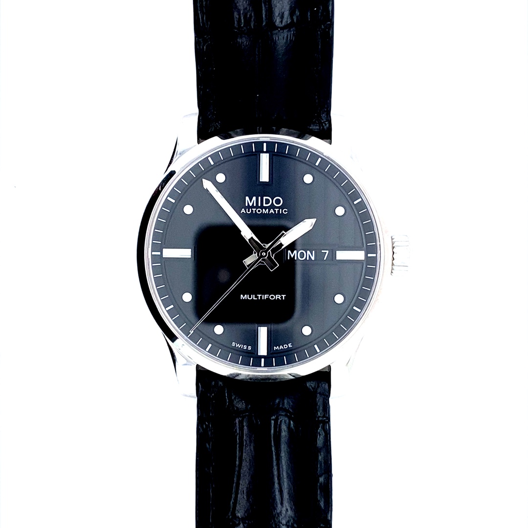 Mido Multifort Gent Schwarz – Bild 11