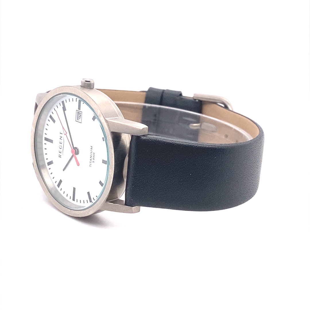 Regent Herrenuhr Bahnhofsuhr Titan – Bild 10