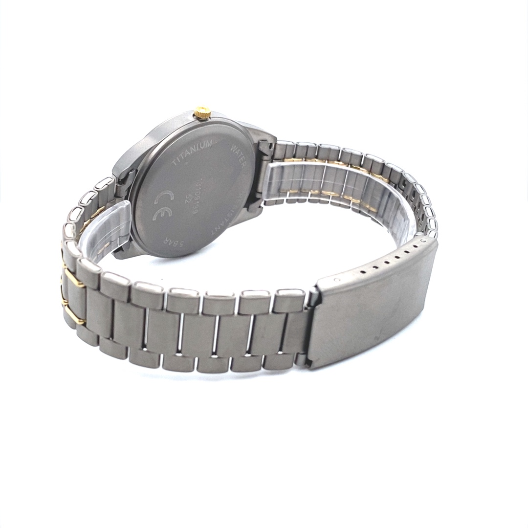 Regent Herrenuhr Titan / IP gold bicolor – Bild 5