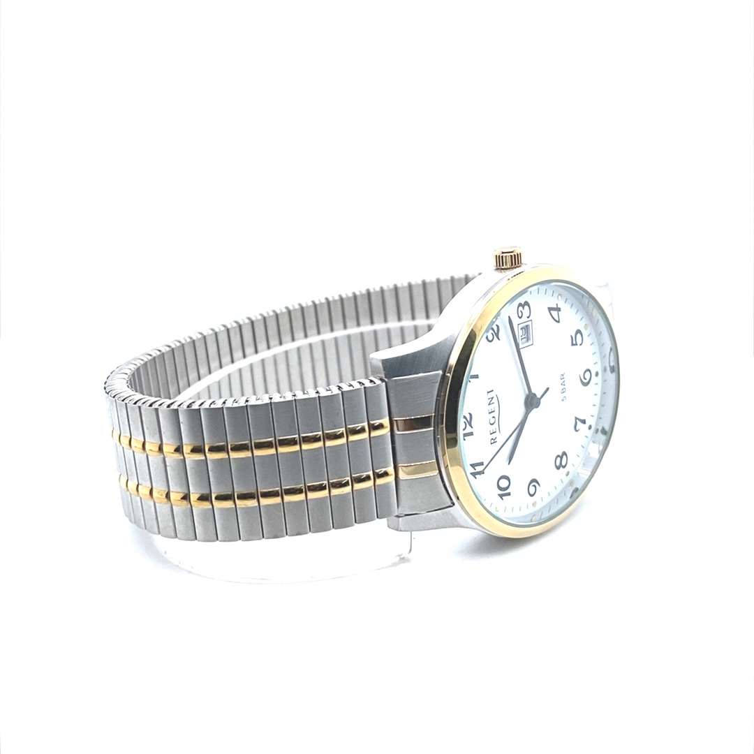 Regent Herrenuhr Stahl / IP gold bicolor – Bild 9